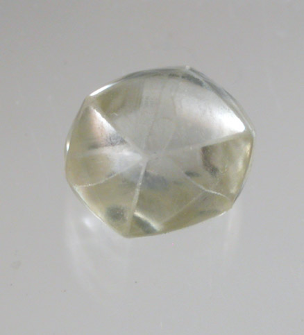 Diamond (0.95 carat yellow trisoctahedral crystal) from Jwaneng Mine, Naledi River Valley, Botswana