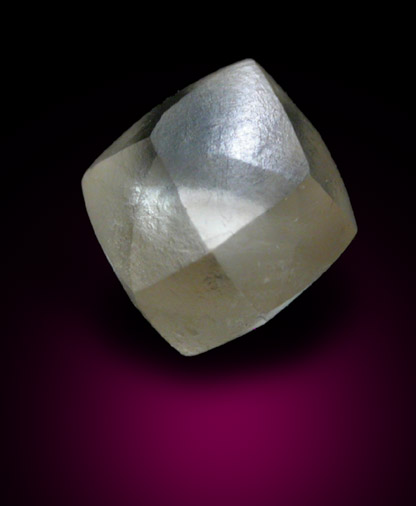 Diamond (0.95 carat tetrahexahedral crystal) from Jwaneng Mine, Naledi River Valley, Botswana