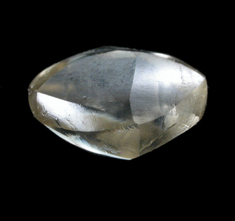 Diamond (1.61 carat elongated crystal) from Baken Mine, Northern Province, South Africa