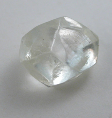 Diamond (0.62 carat flattened dodecahedral crystal) from Udachnaya Mine, Republic of Sakha (Yakutia), Siberia, Russia