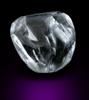 Diamond (0.60 carat flattened dodecahedral crystal) from Udachnaya Mine, Republic of Sakha (Yakutia), Siberia, Russia