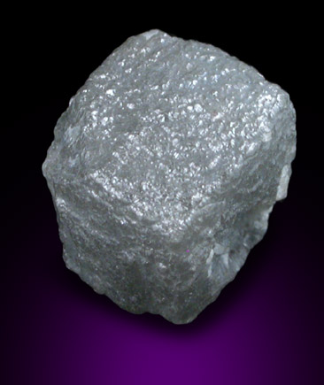 Diamond (7.97 carat cubic crystal) from Mbuji-Mayi (Miba), Democratic Republic of the Congo