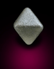 Diamond (0.75 carat octahedral crystal) from Mbuji-Mayi (Miba), Democratic Republic of the Congo
