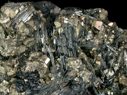 Stibnite and Pyrite from Julcani District, Angaraes Province, Huancavelica Department, Peru