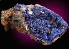 Azurite, Quartz Malachite from Morenci Mine, Clifton District, Greenlee County, Arizona