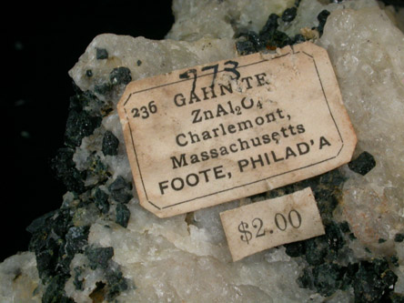 Gahnite from Charlemont, Franklin County, Massachusetts