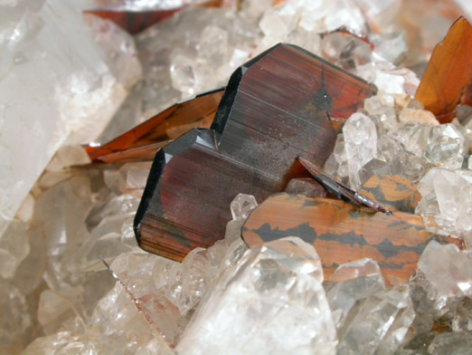 Brookite on Quartz from Kharan Mountain, Baluchistan, Pakistan