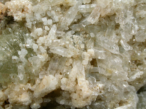 Hydroxylherderite and Quartz on Beryl from (Maine Feldspar Quarry), Mount Apatite, Auburn, Androscoggin County, Maine