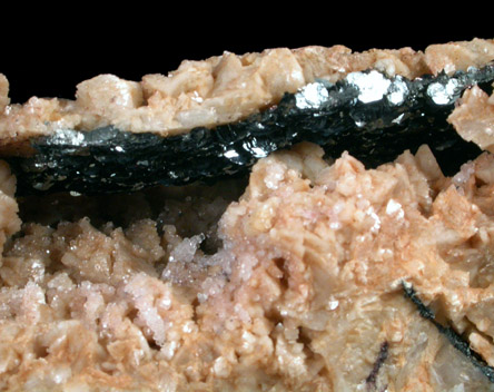 Hematite on Dolomite from West Cumberland Iron Mining District, Cumbria, England