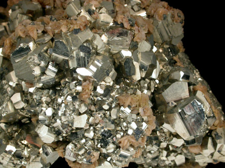 Pyrite with Siderite from Eagle Mine, Gilman District, Eagle County, Colorado