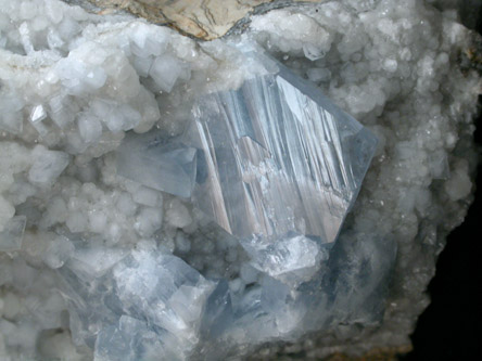 Celestine from Route 13 road cut, Chittenengo Falls, Madison County, New York