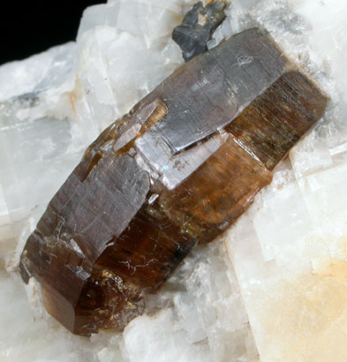 Phlogopite in Calcite from Franklin Mining District, Sussex County, New Jersey