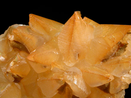 Calcite with Limonite coating from Valley Quarry, Cumberland County, Pennsylvania