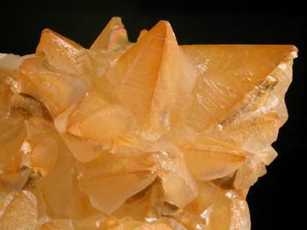 Calcite with Limonite coating from Valley Quarry, Cumberland County, Pennsylvania