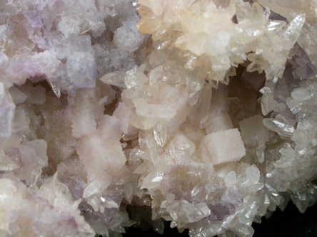 Calcite on Fluorite from Cave-in-Rock District, Hardin County, Illinois