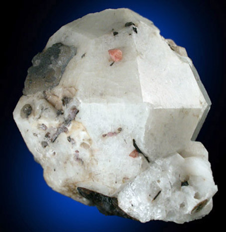 Analcime with Aegirine from DeMix Quarry, Mont Saint-Hilaire, Qubec, Canada