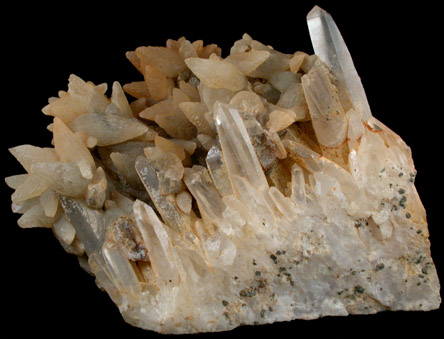 Calcite, Quartz, Pyrite from Mexico