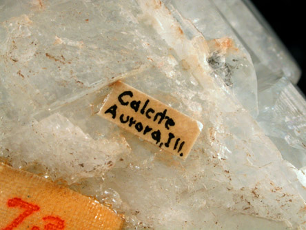 Calcite from Aurora, Kane County, Illinois