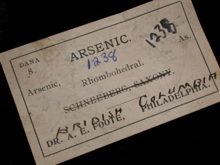 Arsenic from Watson Creek, British Columbia, Canada