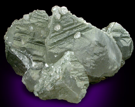 Apophyllite on Calcite from Roncari Quarry, East Granby, Hartford County, Connecticut