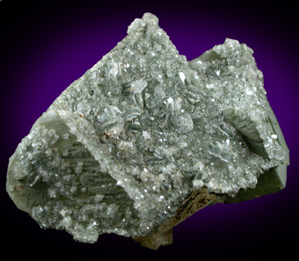 Apophyllite on Calcite from Roncari Quarry, East Granby, Hartford County, Connecticut