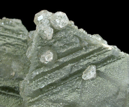 Apophyllite on Calcite from Roncari Quarry, East Granby, Hartford County, Connecticut