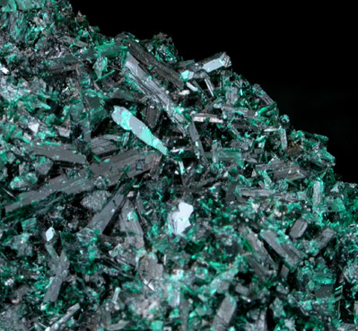 Brochantite from Shattuck Mine, 300' level, Bisbee, Cochise County, Arizona