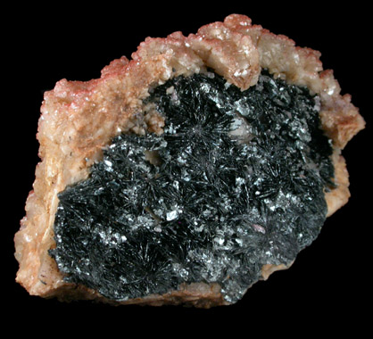 Hematite and Calcite on Dolomite from West Cumberland Iron Mining District, Cumbria, England