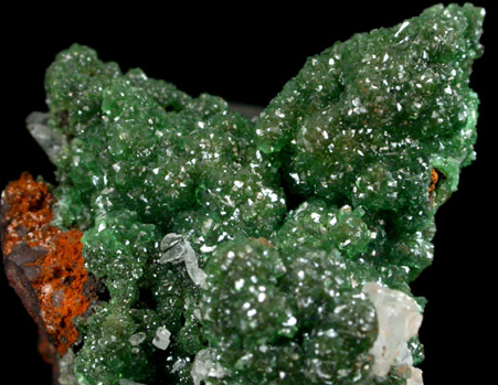 Austinite var. Barthite with Calcite from Mina Ojuela, Mapimi, Durango, Mexico