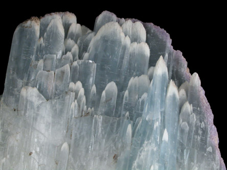 Celestine with Fluorite inclusions from Dundas Quarry, Wentworth County, Ontario, Canada