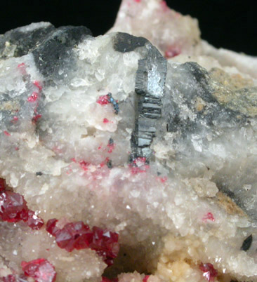 Cinnabar with Stibnite from Sleitmut, Alaska