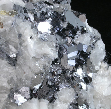 Galena and Barite from Lime Crest Quarry (Limecrest), Sussex Mills, 4.5 km northwest of Sparta, Sussex County, New Jersey