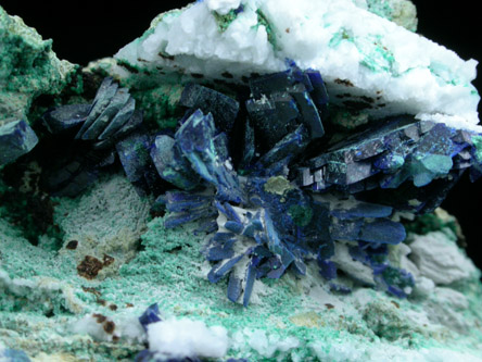 Azurite and Malachite from Tsumeb Mine, Otavi-Bergland District, Oshikoto, Namibia