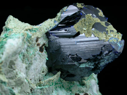 Azurite and Malachite from Tsumeb Mine, Otavi-Bergland District, Oshikoto, Namibia