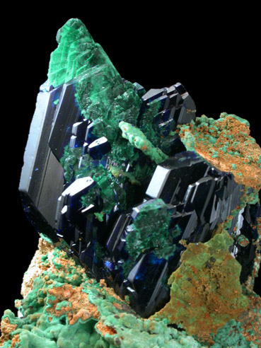 Azurite and Malachite from Tsumeb Mine, Otavi-Bergland District, Oshikoto, Namibia