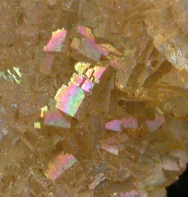 Fluorite (iridescent) from Kaiser Mine, Broken Hills District, Mineral County, Nevada