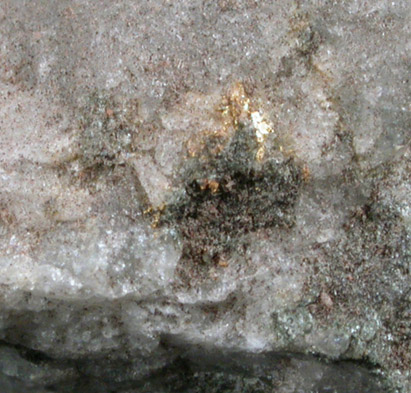 Gold in Quartz from Homestake Mine, near Lead, Lawrence County, South Dakota