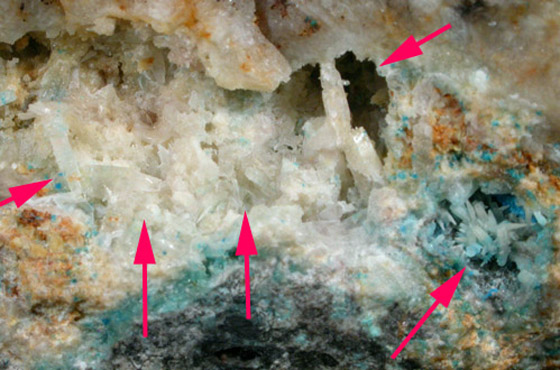 Penfieldite with Boleite from Sierra Gorda District, Antofagasta, Chile