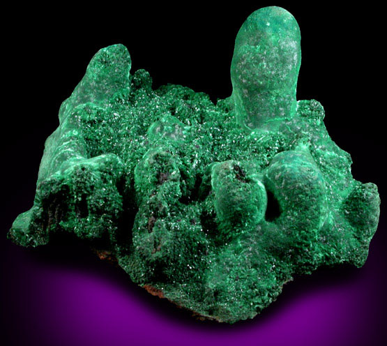 Malachite from Burra Burra, north of Adelaide, South Australia, Australia