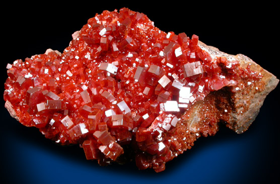 Vanadinite from Mibladen, Haute Moulouya Basin, Zeida-Aouli-Mibladen belt, Midelt Province, Morocco