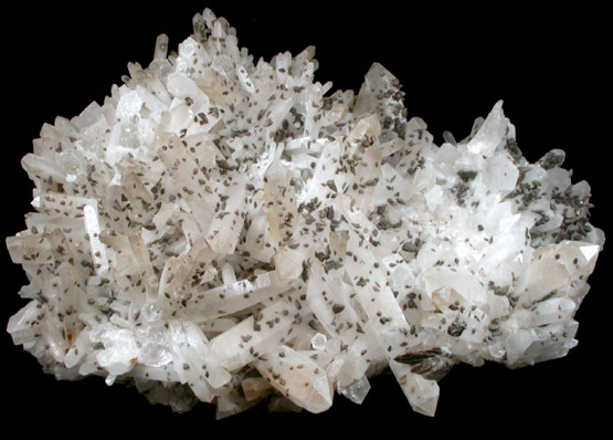 Quartz with Calcite from Ouray District, Ouray County, Colorado