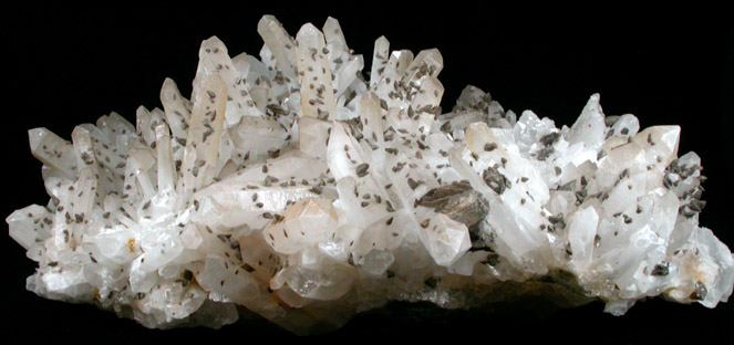 Quartz with Calcite from Ouray District, Ouray County, Colorado