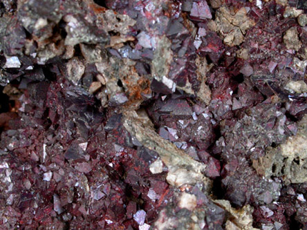 Cuprite and Native Copper from Wheal Basset, Carn Brea, Cornwall, England