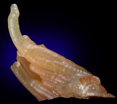 Quartz var. Chalcedony Stalactite from Liskeard, Cornwall, England