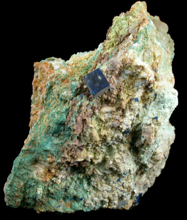 Boleite, Atacamite, Cerussite from Amelia Mine, Boleo District, near Santa Rosalia, Baja California Sur, Mexico (Type Locality for Boleite)