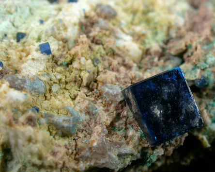Boleite, Atacamite, Cerussite from Amelia Mine, Boleo District, near Santa Rosalia, Baja California Sur, Mexico (Type Locality for Boleite)