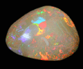 Opal (var. Fire Opal Hydrophane) from near Mezezo, Shewa (also Shoa or Showa) Plateau, Amhara, Ethiopia