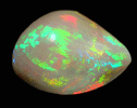 Opal (Precious Opal) from near Mezezo, Shewa (also Shoa or Showa) Plateau, Amhara, Ethiopia