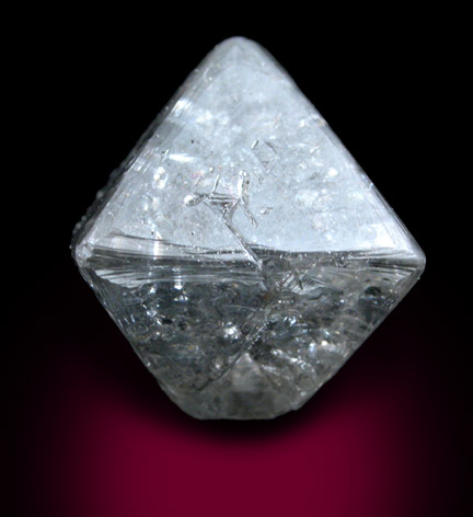 Diamond (5.79 carat octahedral crystal) from Mirny, Republic of Sakha (Yakutia), Siberia, Russia