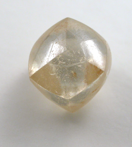 Diamond (1.14 carat pale pink-orange complex crystal) from Orapa Mine, south of the Makgadikgadi Pans, Botswana